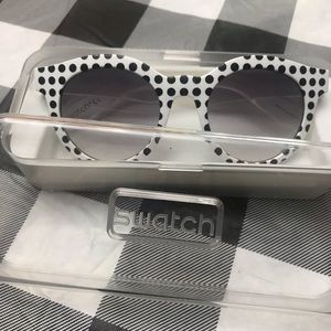 Swatch sunglasses polkadots open box